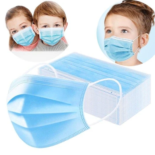 3-ply Disposable Kids Face Mask, 40 CT